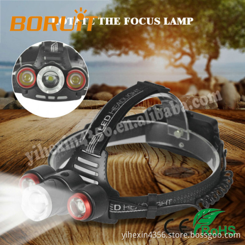 Boruit XQ-117 Zoom Headlights 90 Degree Adjustable Direct Charge Headlamps